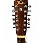 Used 1970s Fender F80-12 Natural 12 String Acoustic Guitar
