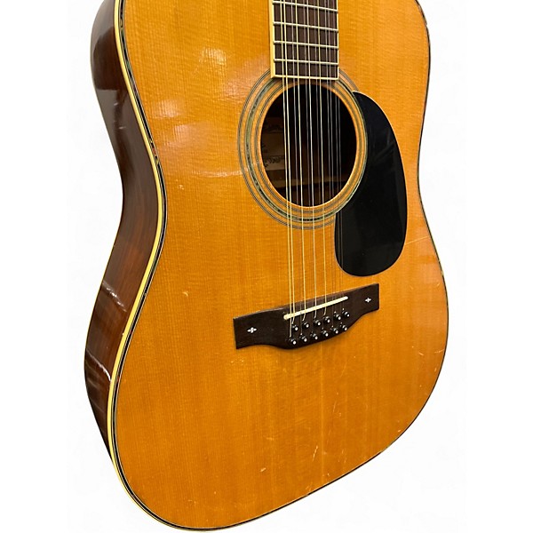 Used 1970s Fender F80-12 Natural 12 String Acoustic Guitar