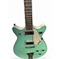 Used Gretsch Guitars G5237 electromatic double jet ft Surf green and white Solid Body Electric Guitar