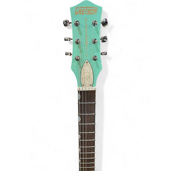 Used Gretsch Guitars G5237 electromatic double jet ft Surf green and white Solid Body Electric Guitar