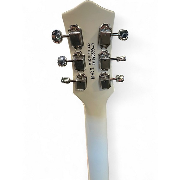 Used Gretsch Guitars G5237 electromatic double jet ft Surf green and white Solid Body Electric Guitar
