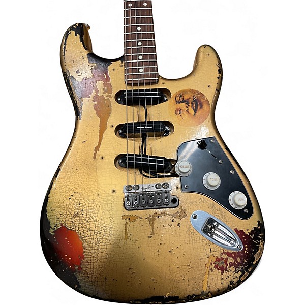 Used Berly S Style  Aged Gold Solid Body Electric Guitar