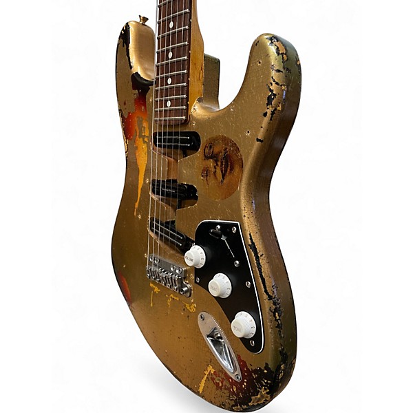 Used Berly S Style  Aged Gold Solid Body Electric Guitar