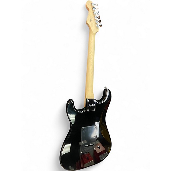 Used Squier Stratocaster HSS Black Solid Body Electric Guitar