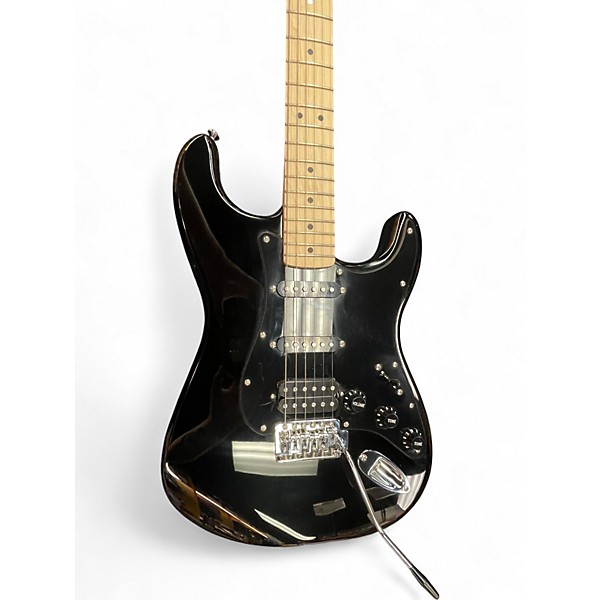 Used Squier Stratocaster HSS Black Solid Body Electric Guitar