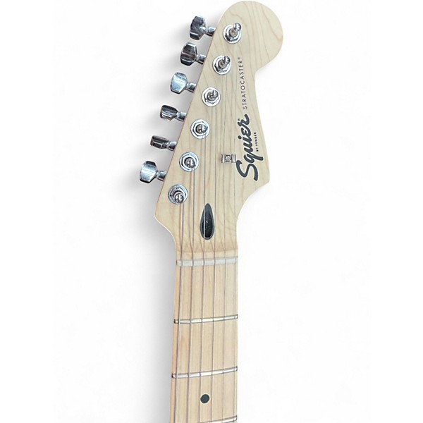 Used Squier Stratocaster HSS Black Solid Body Electric Guitar