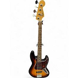 Used Fender Mexican Jazz Bass (upgraded with EMGS) 2 Color Sunburst Electric Bass Guitar