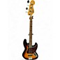 Used Fender Mexican Jazz Bass (upgraded with EMGS) 2 Color Sunburst Electric Bass Guitar thumbnail