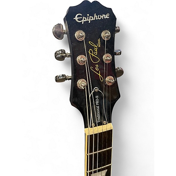 Used Epiphone Les Paul Traditional PRO II Blue Agave Solid Body Electric Guitar