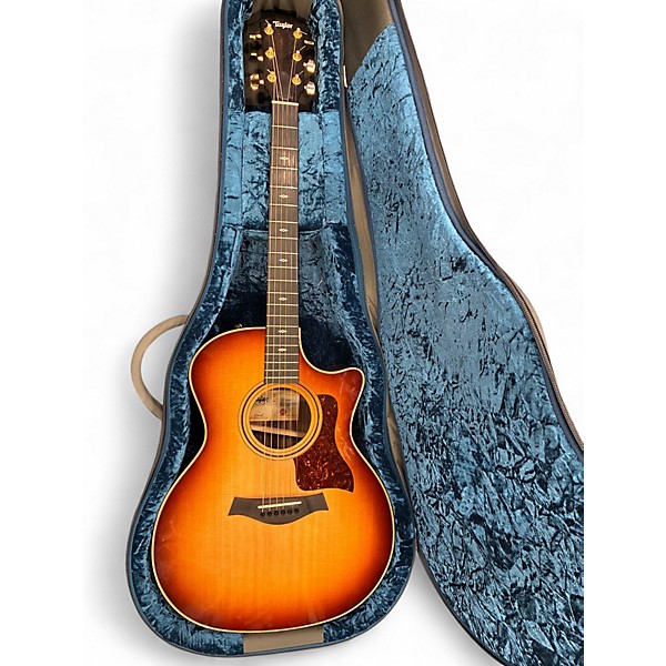 Used 2025 Taylor 414ce Studio Sunset Edgeburst Acoustic Electric Guitar