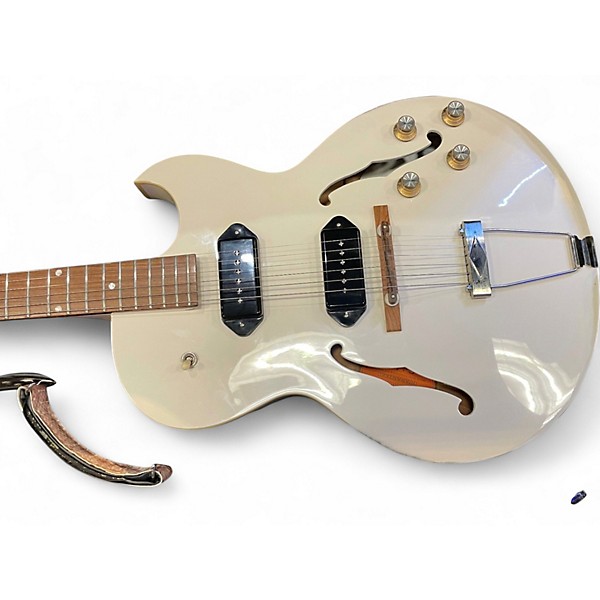 Used Epiphone George Thorogood ES125TDC White Hollow Body Electric Guitar