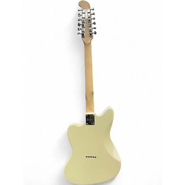 Used Squier Paranormal Jazzmaster XII White Solid Body Electric Guitar
