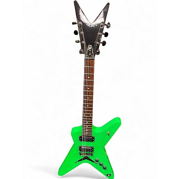 Used Dean MLX Lime Green Solid Body Electric Guitar