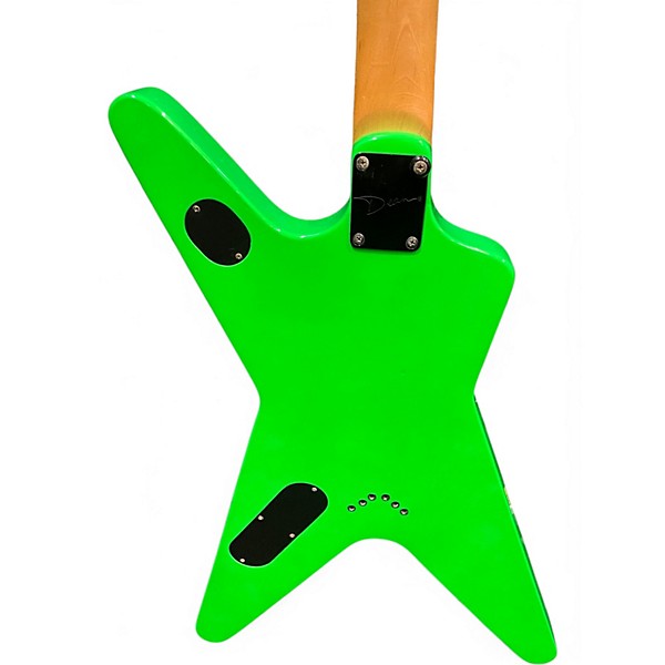 Used Dean MLX Lime Green Solid Body Electric Guitar