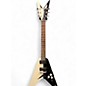 Used Dean Michael Schenker MS ST Flying V Black & White Solid Body Electric Guitar thumbnail