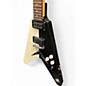 Used Dean Michael Schenker MS ST Flying V Black & White Solid Body Electric Guitar