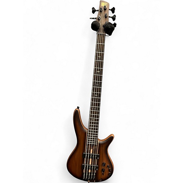 Used Ibanez SR 1355B Premium Trans Brown Electric Bass Guitar