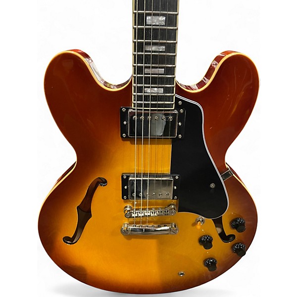 Used Epiphone ES335 Pro Amber Hollow Body Electric Guitar