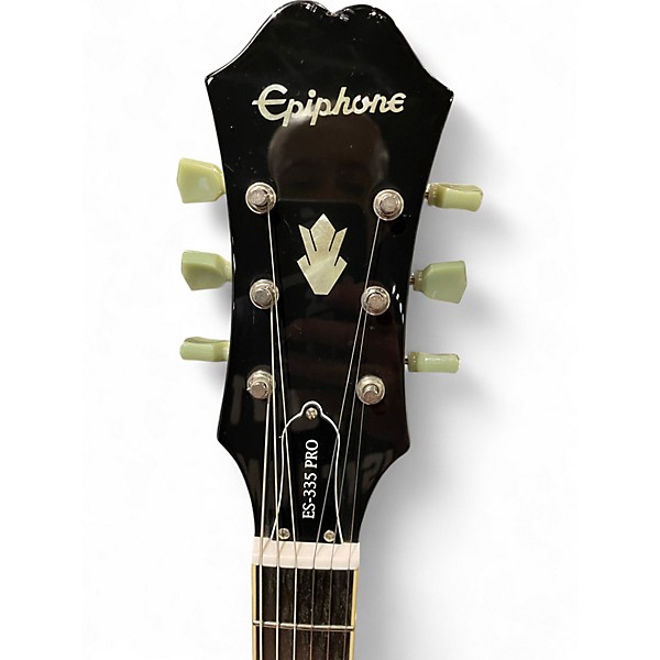 Used Epiphone ES335 Pro Amber Hollow Body Electric Guitar