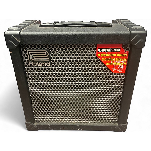Used Roland Cube 30X 1x10 30W Cube Guitar Combo Amp
