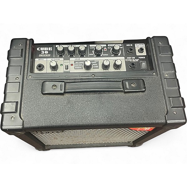 Used Roland Cube 30X 1x10 30W Cube Guitar Combo Amp