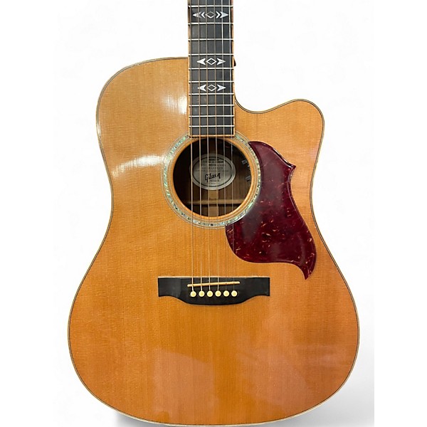 Used Gibson Songwriter Standard EC Deluxe  Natural Acoustic Electric Guitar