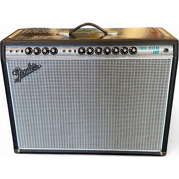 Used Fender 1968 Custom Twin Reverb 85W 2x12 Tube Guitar Combo Amp