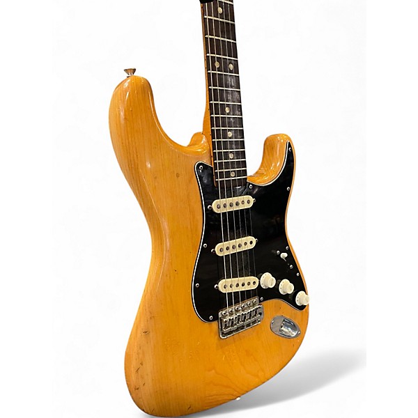 Vintage 1970s Fender Stratocaster Natural Solid Body Electric Guitar