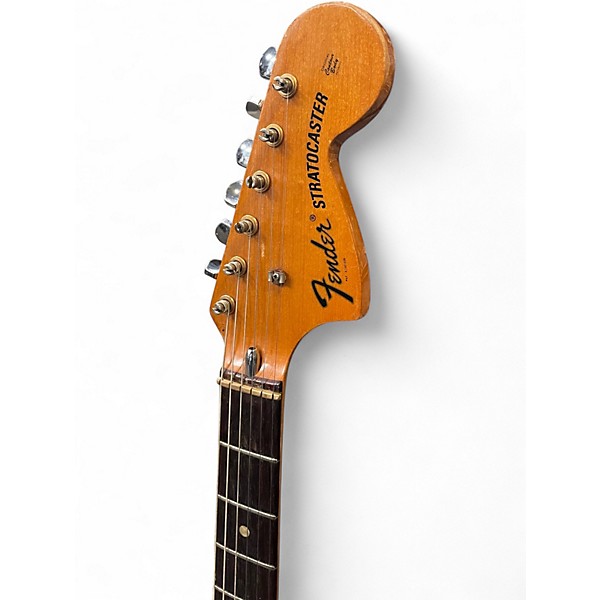 Vintage 1970s Fender Stratocaster Natural Solid Body Electric Guitar