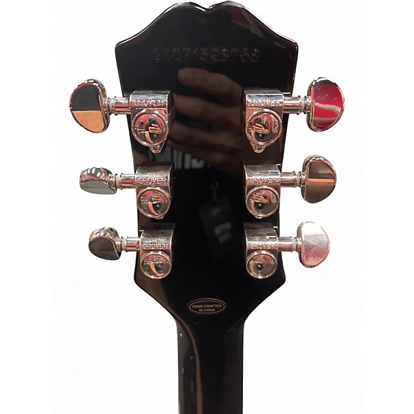Used Epiphone Les Paul Custom Silver Burst Solid Body Electric Guitar