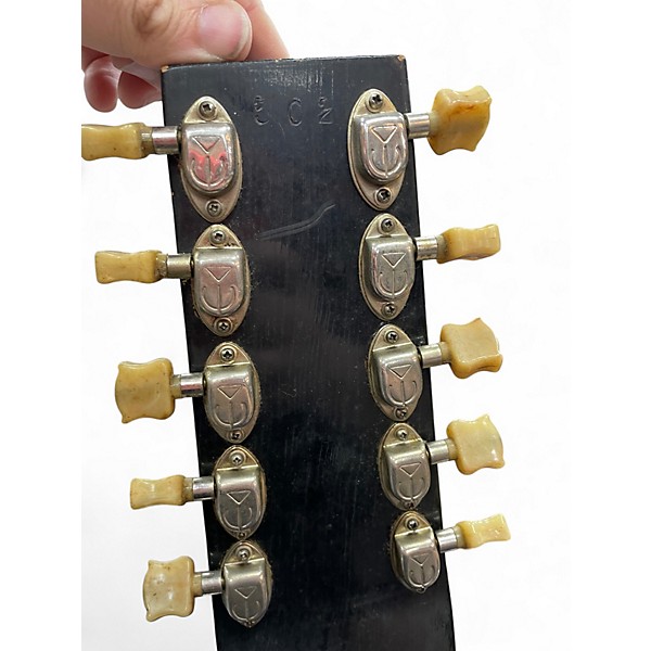 Vintage 1940s Eddie Alkire E HARP Cream Lap Steel