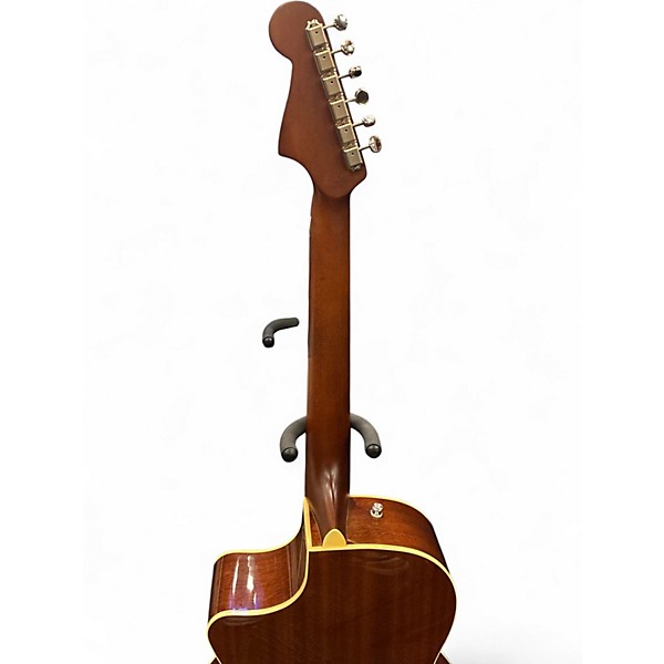 Used Fender Newporter Player 2 Tone Sunburst Acoustic Electric Guitar