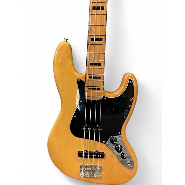 Used Squier Classic Vibe 70s Jazz Bass Natural Electric Bass Guitar