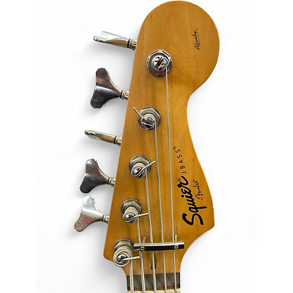 Used Squier Affinity Jazz Bass Black Electric Bass Guitar