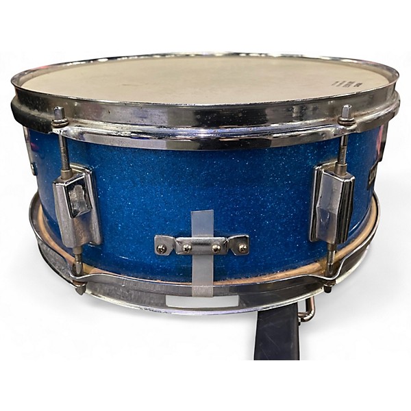 Used 1960s Us Mercury 14X5 Luan Blue Sparkle Drum