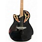 Used Ovation CS247 Celebrity Left-Handed Black Acoustic Electric Guitar
