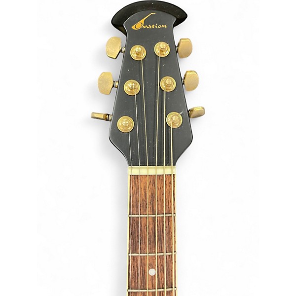 Used Ovation CS247 Celebrity Left-Handed Black Acoustic Electric Guitar