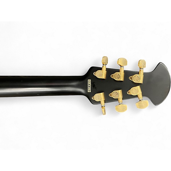 Used Ovation CS247 Celebrity Left-Handed Black Acoustic Electric Guitar