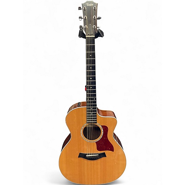 Used Taylor 214CE Deluxe Natural Acoustic Electric Guitar