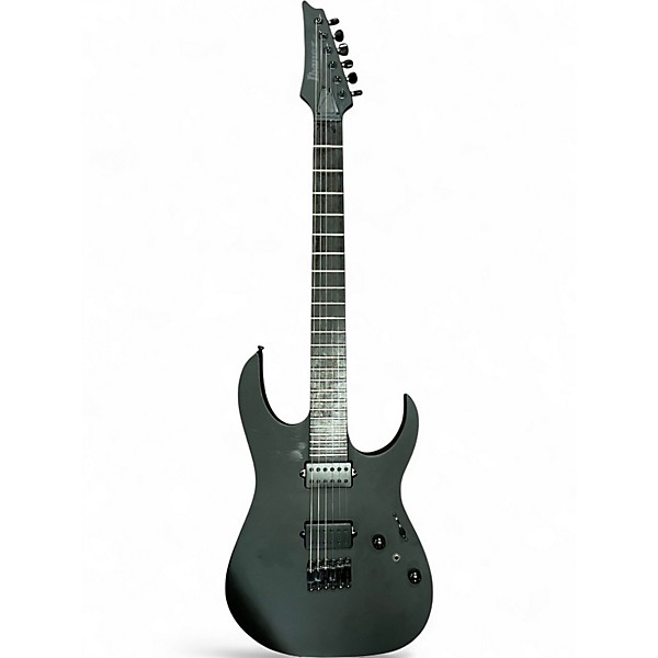 Used Ibanez RGRTB621 RG Iron Label Flat Black Solid Body Electric Guitar
