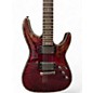 Used Schecter Guitar Research Diamond Series PT Black Cherry Solid Body Electric Guitar