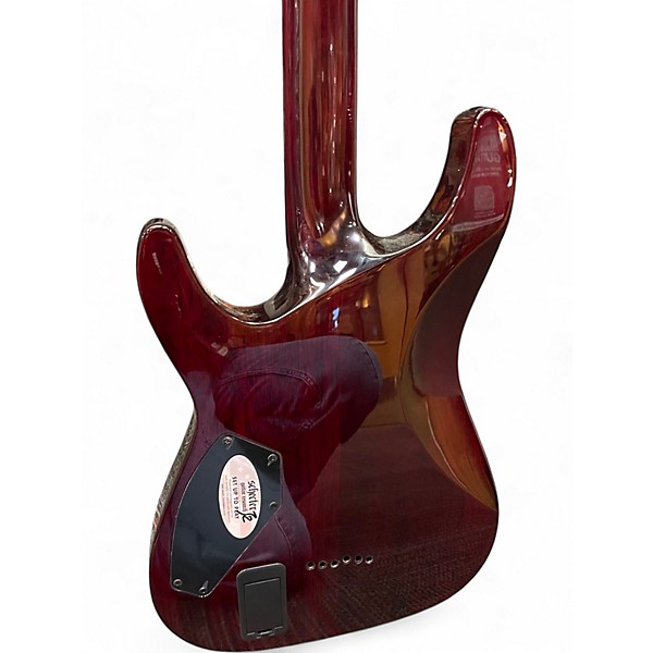 Used Schecter Guitar Research Diamond Series PT Black Cherry Solid Body Electric Guitar
