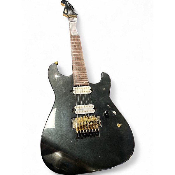 Used Squier STAGEMASTER-7 Black Solid Body Electric Guitar