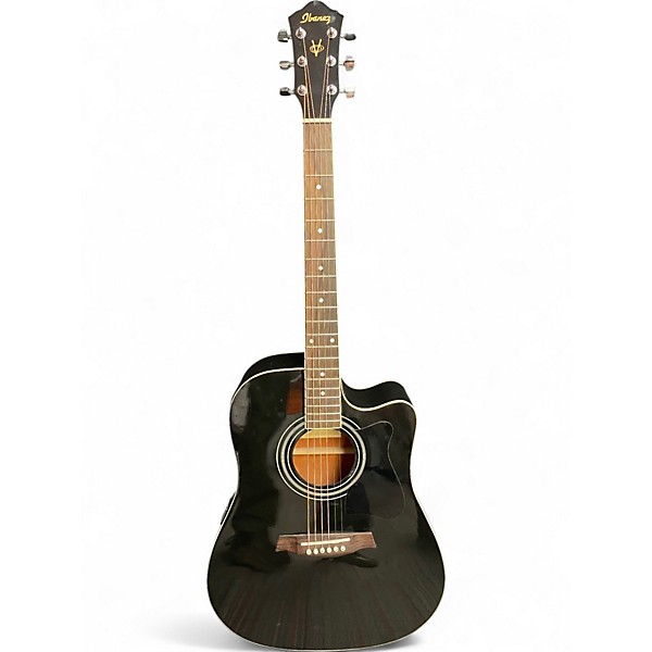 Used Ibanez V70CE Black Acoustic Electric Guitar