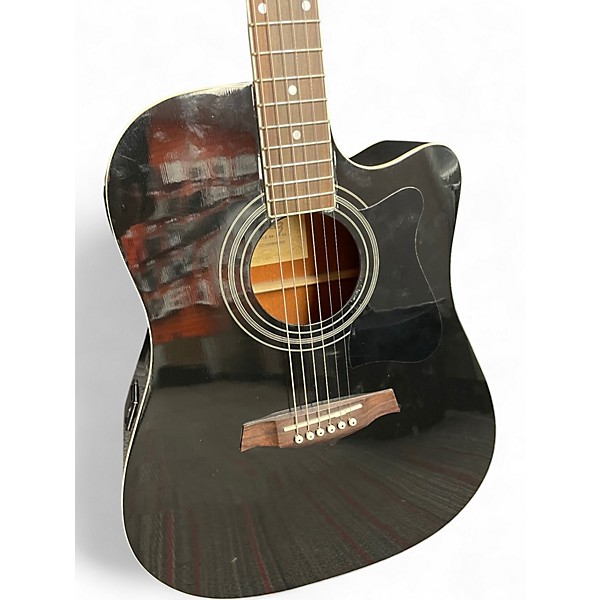 Used Ibanez V70CE Black Acoustic Electric Guitar