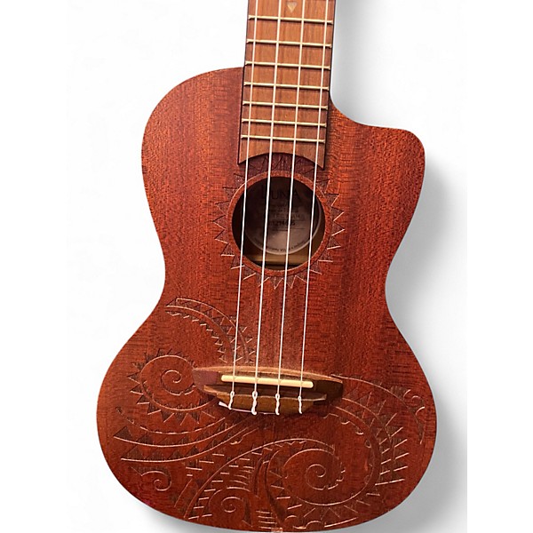 Used Luna Concert Tattoo Mahogany Ukulele