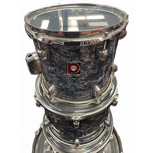 Used Premier 4 Piece Genista Black Pearl Drum Kit
