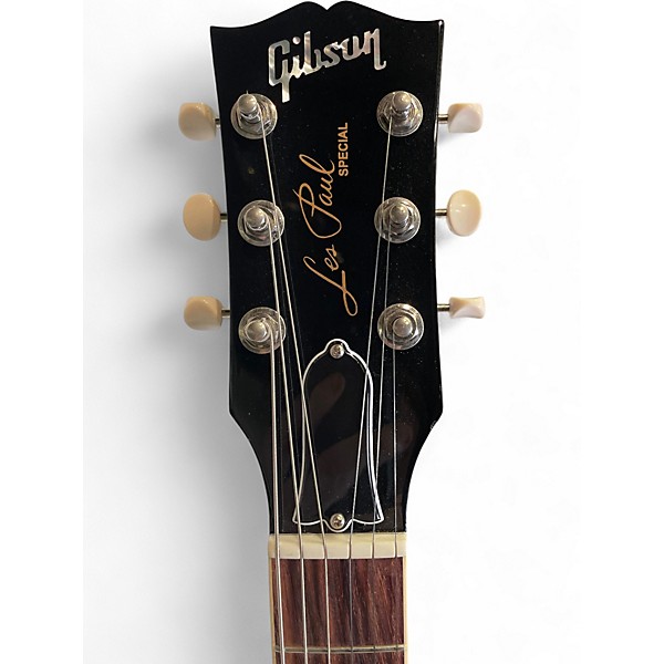 Used Gibson les paul jr Black Solid Body Electric Guitar