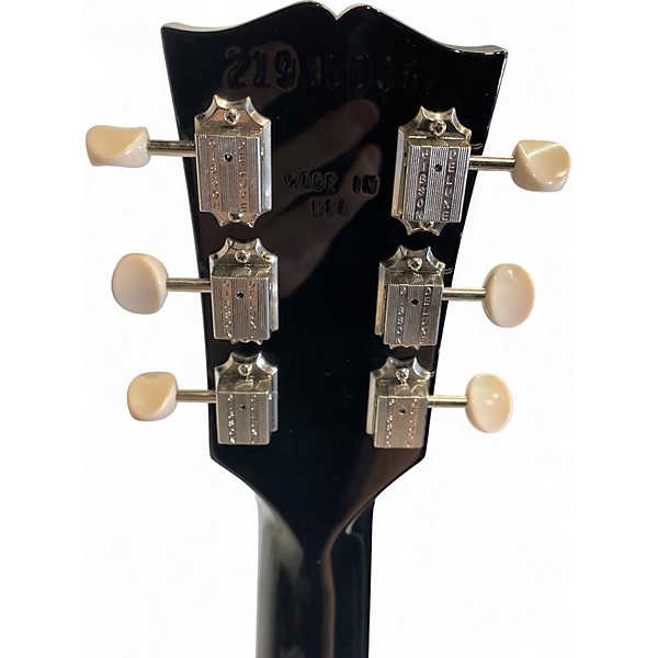 Used Gibson les paul jr Black Solid Body Electric Guitar