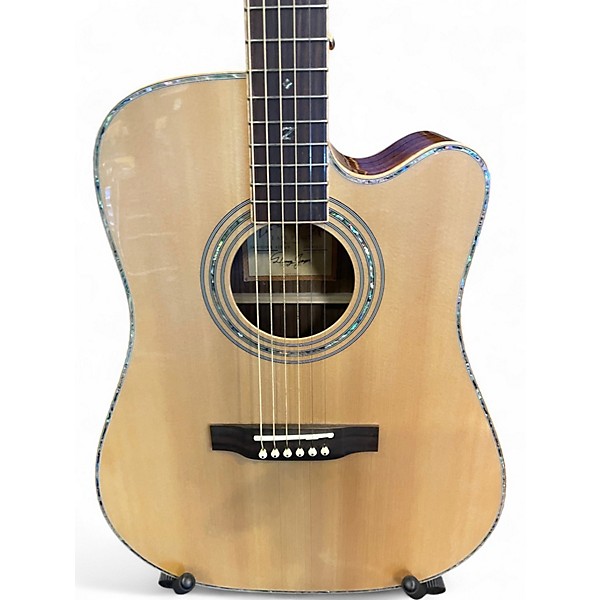 Used Zager ZAD900CE Natural Acoustic Electric Guitar